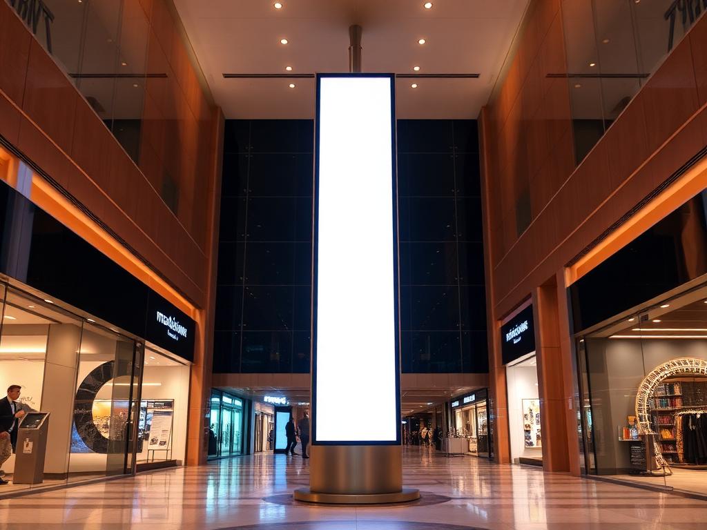 Totem LED fabricada pela Promídia